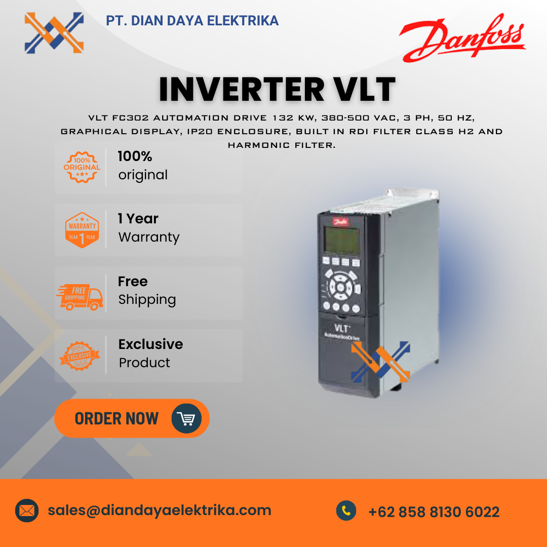 danfoss inverter vlt fc302 automation drive 132 kw, 380 500 vac danfoss inverter vlt fc302 automation drive 132 kw, 380 500 vac
