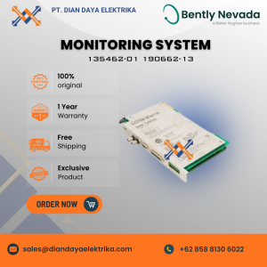 bently nevada monitoring system 135462 01 190662 13