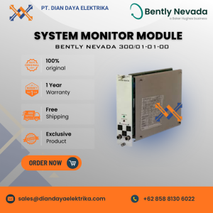 bently nevada system monitor module 3300/01 01 00