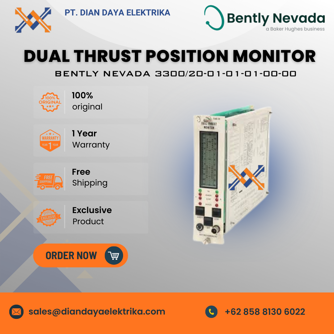 bently nevada dual thrust position monitor module 3300/20 01 01 01 00 00 bently nevada dual thrust position monitor module 3300/20 01 01 01 00 00