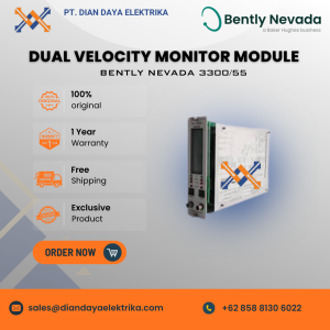 bently nevada dual velocity monitor module 3300/55
