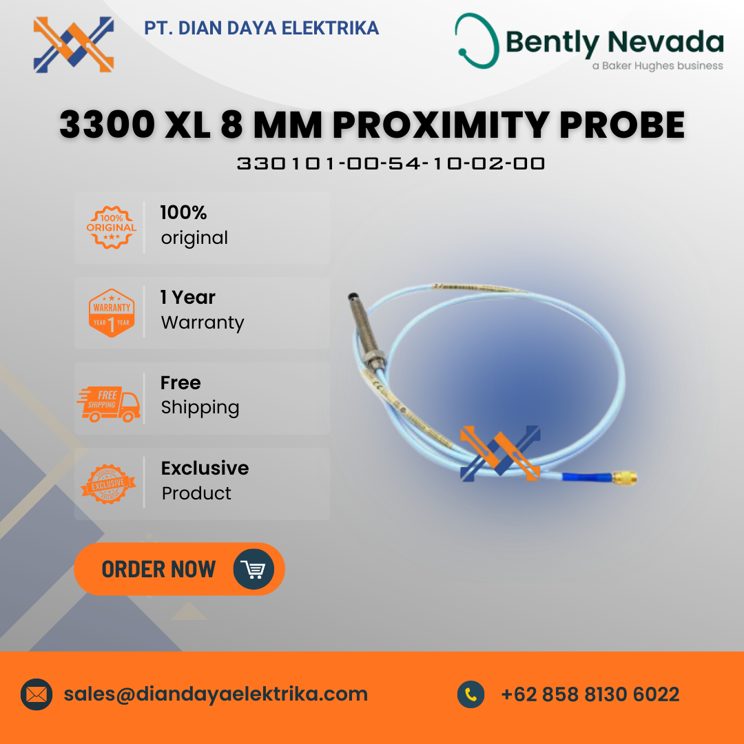 bently nevada 3300 xl 8 mm proximity probe 330101 00 54 10 02 00 bently nevada 3300 xl 8 mm proximity probe 330101 00 54 10 02 00