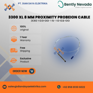 bently nevada 3300 xl 8 mm proximity probe 330103 00 15 10 02 00