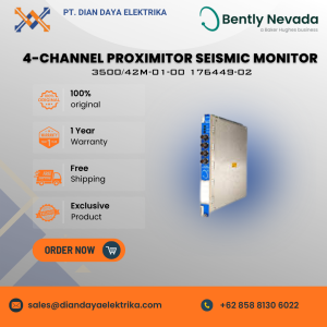 bently nevada 4 channel proximitor seismic monitor module 3500/42m 01 00 176449 02
