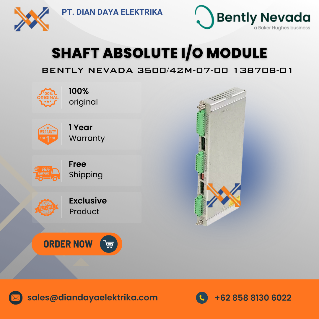 bently nevada shaft absolute i/o module 3500/42m 07 00 138708 01 bently nevada shaft absolute i/o module 3500/42m 07 00 138708 01