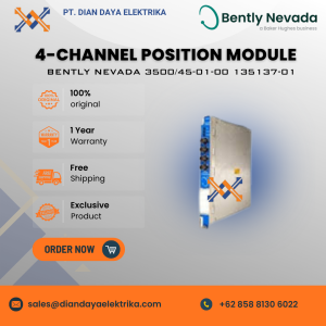 bently nevada 4 channel position i/o module 3500/45 01 00 135137 01