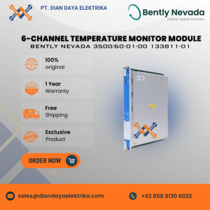 bently nevada 6 channel temperature monitor module 3500/60 01 00 133811 01
