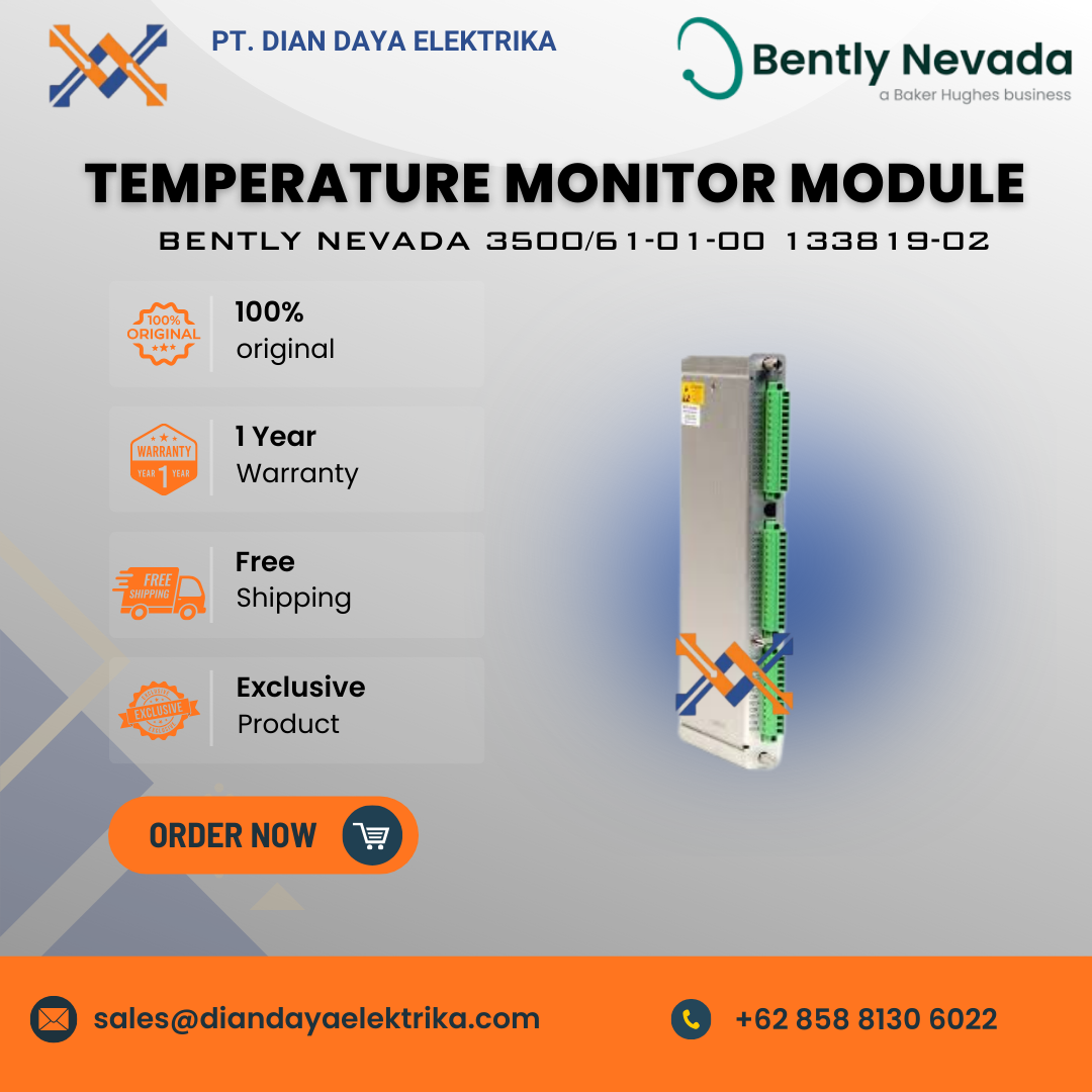 bently nevada temperature monitor module 3500/61 01 00 133819 02 bently nevada temperature monitor module 3500/61 01 00 133819 02