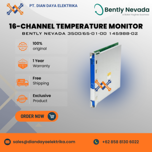 bently nevada 16 channel temperature monitor 3500/65 01 00 145988 02