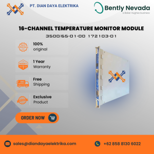 bently nevada 16 channel temperature monitor module 3500/65 01 00 172103 01