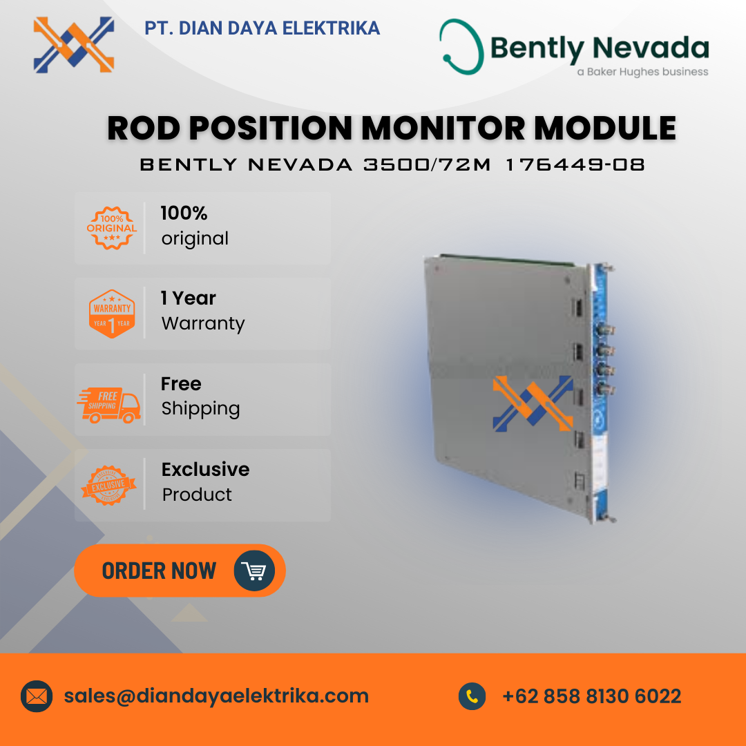 bently nevada rod position monitor module 3500/72m 176449 08 bently nevada rod position monitor module 3500/72m 176449 08
