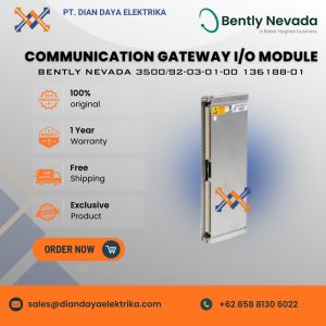 bently nevada communication gateway i/o module 3500/92 03 01 00 136188 01