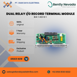 bently nevada seismic dual relay i/o record terminal module 84140 01