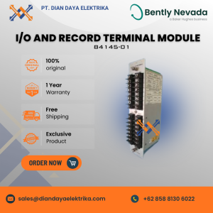 bently nevada transducer (xdcr) i/o and record terminal module 84145 01