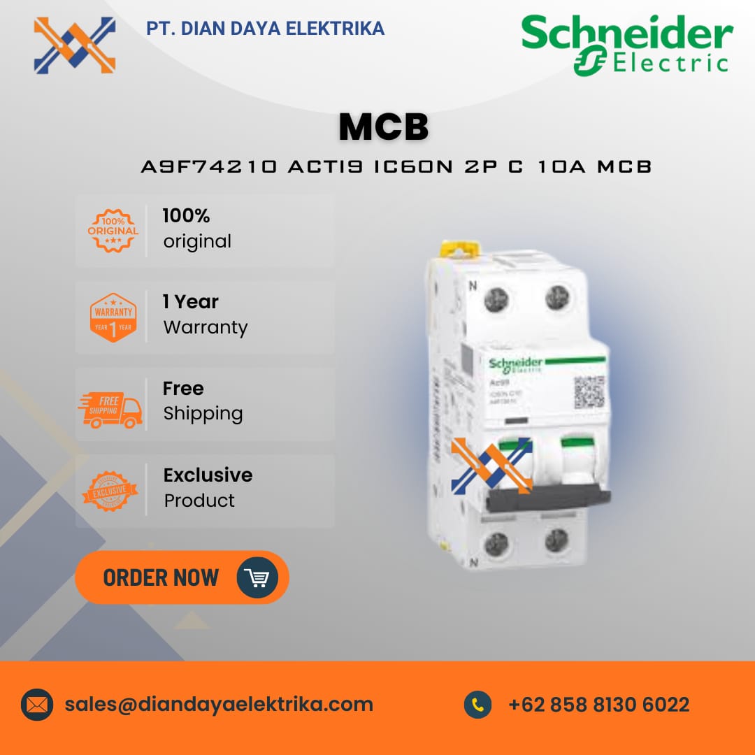 schneider a9f74210 acti9 ic60n 2p c 10a mcb schneider a9f74210 acti9 ic60n 2p c 10a mcb