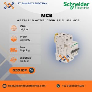 schneider a9f74216 acti9 ic60n 2p c 16a mcb