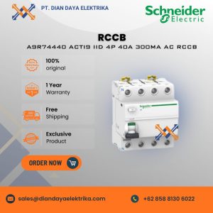 schneider a9r74440 acti9 iid 4p 40a 300ma ac rccb