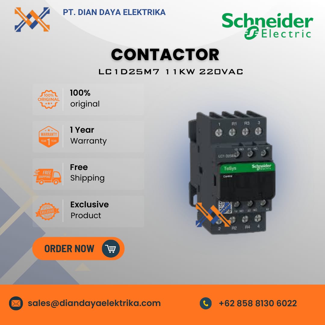 schneider lc1d25m7 11kw 220vac contactor schneider lc1d25m7 11kw 220vac contactor