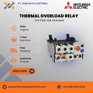 mitsubishi th t25 5a (4a 6a) thermal overload relay
