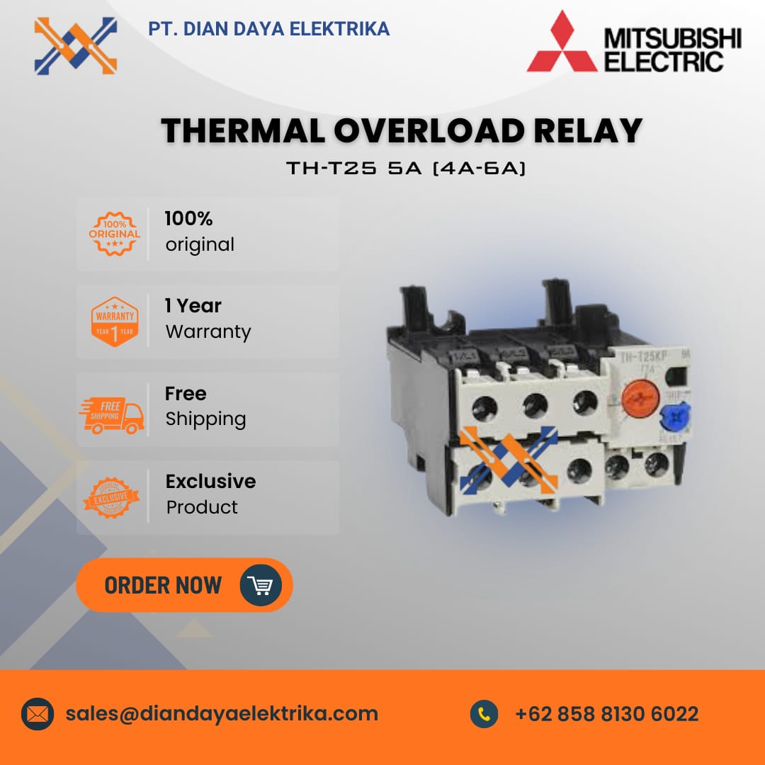 mitsubishi th t25 5a (4a 6a) thermal overload relay mitsubishi th t25 5a (4a 6a) thermal overload relay
