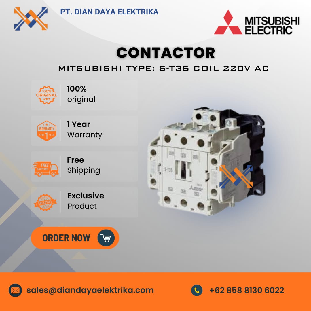 mitsubishi s k35380v or s t35, 3 phase; 380 to 440vac; 24 to 40amp; 50 to 60hz contactor mitsubishi s k35380v or s t35, 3 phase; 380 to 440vac; 24 to 40amp; 50 to 60hz contactor