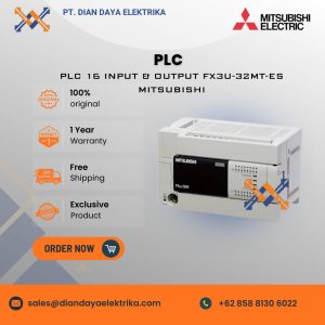 mitsubishi 16 input & output fx3u 32mt es plc