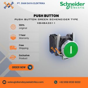 schneider type xb4ba3311 push button green