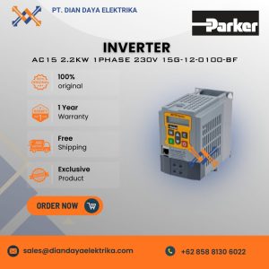 parker ac15 2.2kw 1phase 230v 15g 12 0100 bf inverter