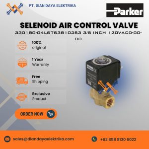 parker l6753910253 3/8 inch 120vac selenoid air control valve