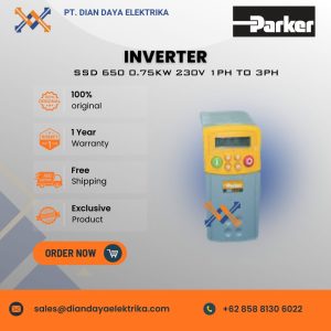 parker ssd 650 0.75kw 230v 1ph to 3ph inverter