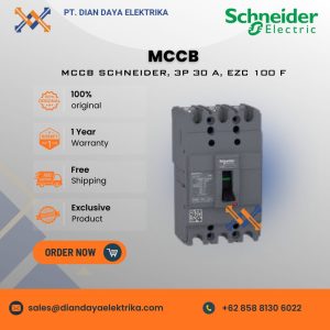 schneider 3p 30 a, ezc 100 f mccb