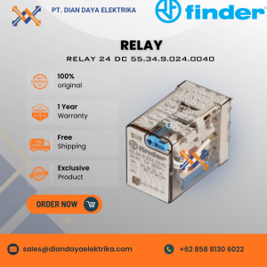 finder relay type 24 dc 55.34.9.024.0040