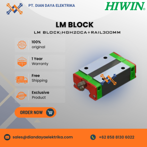 hiwin lm block hgh20ca+rail300mm