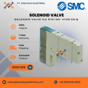 smc solenoid valve type 5/2 sy5160 4yoe c6 q