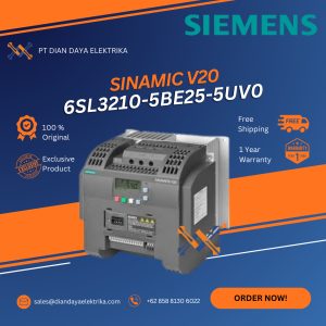 6sl3210 5be25 5uv0 sinamic v20 converter siemens