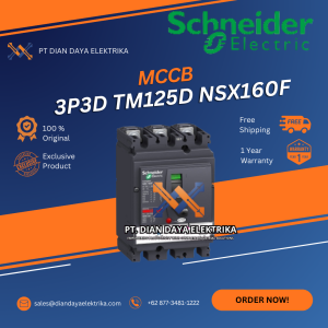 schneider 3p3d tm125d nsx160f mccb lv430631