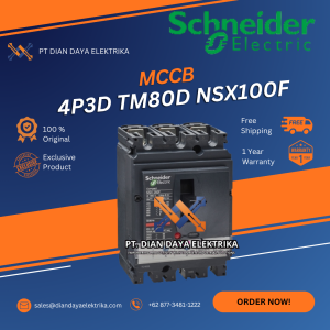 schneider 4p3d tm80d nsx100f mccb lv429641