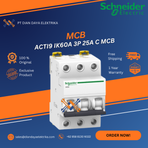 schneider acti9 ik60a 3p 25a c mcb a9k14325