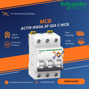 schneider acti9 ik60a 3p 32a c mcb a9k14332