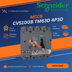 schneider cvs100b tm63d 4p3d mccb lv510315