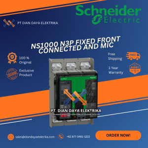 schneider ns1000 n3p fixed front connected and mic mccb 33472