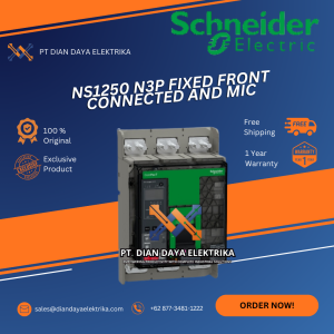schneider ns1250 n3p fixed front connected and mic mccb