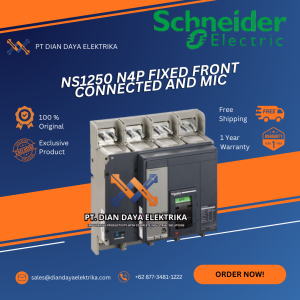 schneider ns1250 n4p fixed front connected and mic mccb