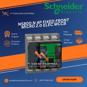 schneider ns800 n 4p fixed front micro 2.0 elec mccb