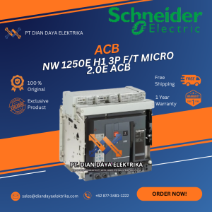 schneider nw 1250e h1 3p f/t micro 2.0e acb