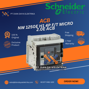 schneider nw 1250e h1 4p f/t micro 2.0e acb