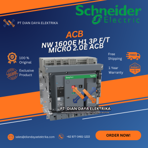 schneider nw 1600e h1 3p f/t micro 2.0e acb