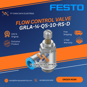 festo grla ¼ qs 10 rs d flow control valve grla
