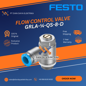 festo grla ¼ qs 8 d flow control valve grla