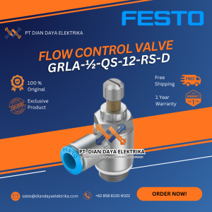 festo grla ½ qs 12 rs d flow control valve grla